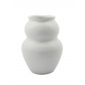 Vase organique argile House Doctor Juno blanc
