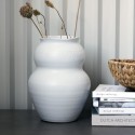 house doctor juno vase organique argile blanc kaolin