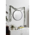 umbra hub miroir rond mural gris caoutchouc d 61 cm