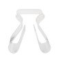 umbra magino table appoint acrylique transparent chevet range magazines