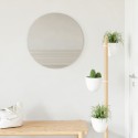 umbra ridge miroir grave strie mural rond d 61 cm