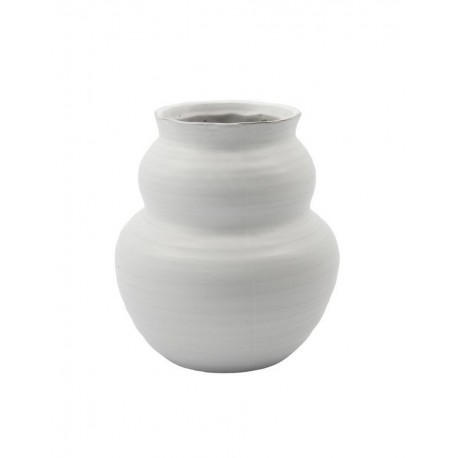 house doctor juno petit vase argile blanc formes arrondies