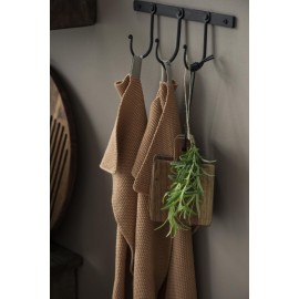 patere 3 crochets vintage campagne retro metal forge noir ib laursen