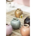 mini vase boule noir ceramique noir ib laursen