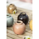 mini vase boule noir ceramique noir ib laursen