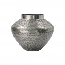 house doctor arti vase metal aluminium grave style antique