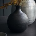 Vase aluminium gravé House Doctor Reena brun