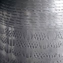 Vase tube aluminium gravé antique House Doctor Fenja