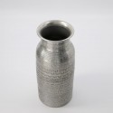 house doctor fenja vase tube cylindre aluminium grave antique argent