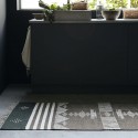 house doctor coto tapis motif ethnique chic laine coton brun gris ecru