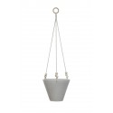 bloomingville cache pot a suspendre gres gris decor bois