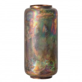 Gerade Vase aus oxidiertem Metall von Bloomingville