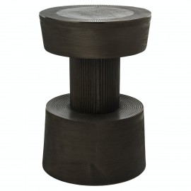 Tabouret table d'appoint alu graphite Pols Potten Nut gris