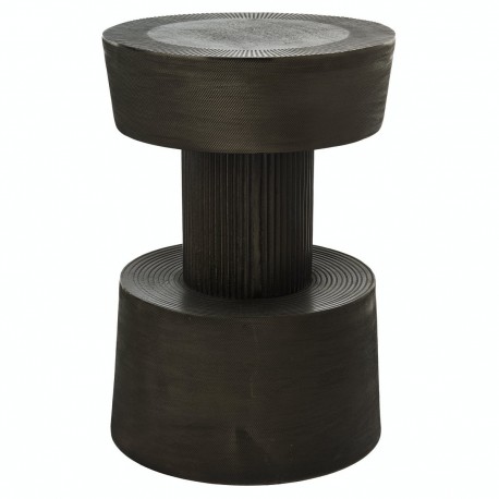 pols potten nut tabouret table appoint design alu patine graphite