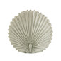 madam stoltz vase style retro forme feuille ronde gres strie blanc madam stoltz vase style retro forme feuille ronde gres strie blanc