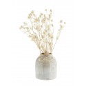 madam stoltz petit vase gres emaille rustique blanc