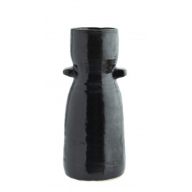 madam stoltz vase gres noir artisanal style rustique campagne