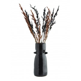 madam stoltz vase gres noir artisanal style rustique campagne