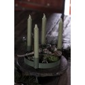 Bougie chandelier combustion longue rustique IB Laursen vert