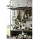 rangement suspendu au plafond cuisine bois metal crochets ib laursen