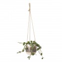 bloomingville cache pot suspendu gres style retro rezan