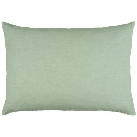 taie oreiller rectangulaire lin vert jade poudre 50 x 70 cm ib laursen