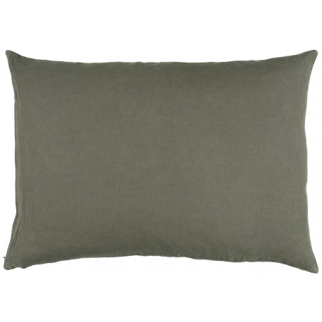 taie d oreiller rectangulaire lin gris taupe 50 x 70 cm ib laursen