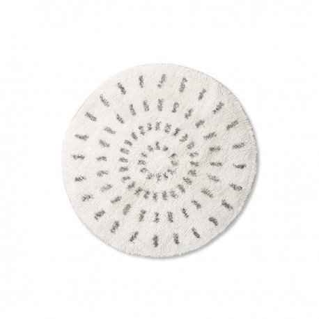 Tapis de bain rond HK Living Swirl