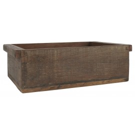 Rechteckige Vintage-Box aus recyceltem Holz von IB Laursen