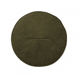 Coussin de chaise velours côtelé House Doctor Cord vert