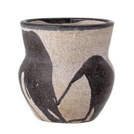 bloomingville vase pot terre cuite peint decoratif