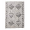 bloomingville tapis epais moelleux ecru noir motif 140 x 200 cm jegor