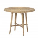 bloomingville table a manger ronde rotin tresse naturel julietta