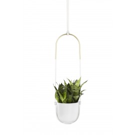 jardiniere suspendue design blanche umbra bolo planter