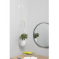 Jardinière suspendue design Umbra Bolo Planter blanc