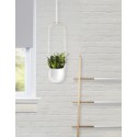 Jardinière suspendue design Umbra Bolo Planter blanc