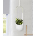 jardiniere suspendue design blanche umbra bolo planter