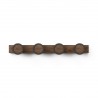 portemanteau mural contemporain bois fonce noyer umbra hub rail