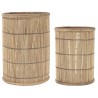 photophore ronde bois de bambou ib laursen set de 2