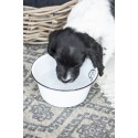 grand bol chien metal emaille blanc ib laursen