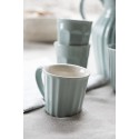 Tasse mug côtelé grès IB Laursen Mynte vert