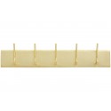 portemanteau mural classique chic metal dore 5 pateres  nordal