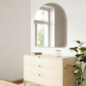 umbra miroir arche mural cadre metal dore laiton hubba