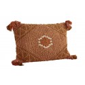 Housse de coussin coton pompons Madam Stoltz