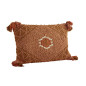 madam stoltz housse coussin rectangulaire orange pompons 40 x 60 cm madam stoltz housse coussin rectangulaire orange pompons 40 x 60 cm