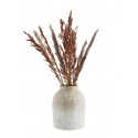 madam stoltz vase gres rustique blanc beige