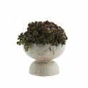 madam stoltz cache pot design original retro gres blanc creme