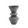 madam stoltz vase design terre cuite gris fonce aspect pierre