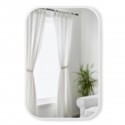 Miroir rectangulaire caoutchouc Umbra Hub blanc