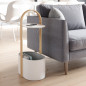 umbra table basse bout de canape contemporaine design blanc bellwood